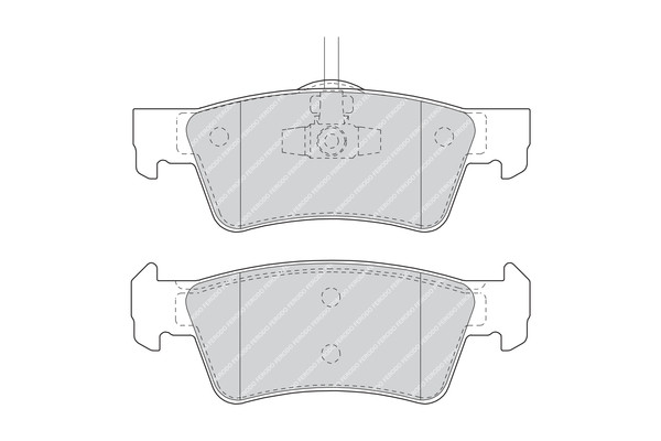 FERODO Bremsbelagsatz, Scheibenbremse