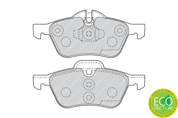 FERODO Bremsbelagsatz, Scheibenbremse