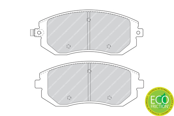 FERODO Bremsbelagsatz, Scheibenbremse