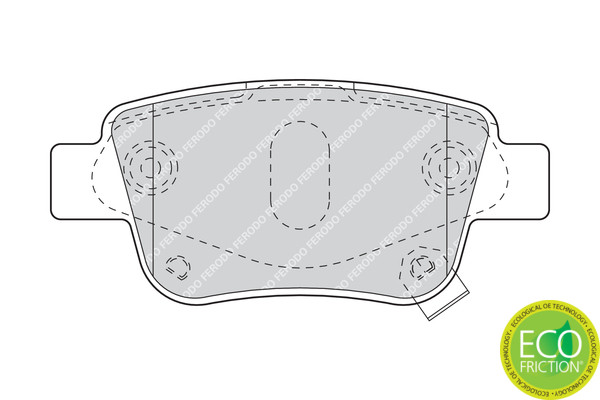 FERODO Bremsbelagsatz, Scheibenbremse