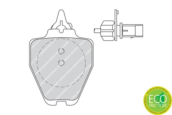 FERODO Bremsbelagsatz, Scheibenbremse
