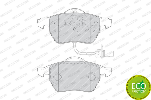 FERODO Bremsbelagsatz, Scheibenbremse