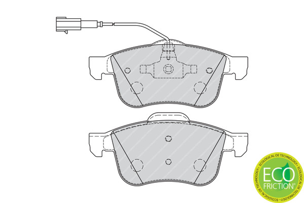 FERODO Bremsbelagsatz, Scheibenbremse