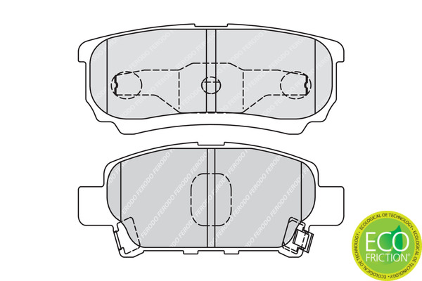 FERODO Bremsbelagsatz, Scheibenbremse