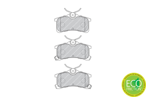 FERODO Bremsbelagsatz, Scheibenbremse