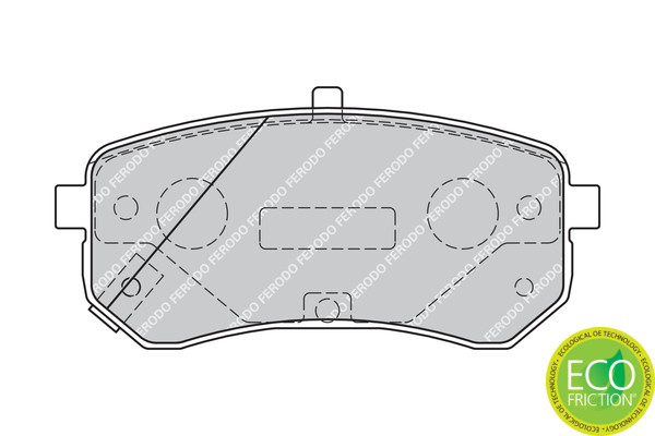 FERODO Bremsbelagsatz, Scheibenbremse