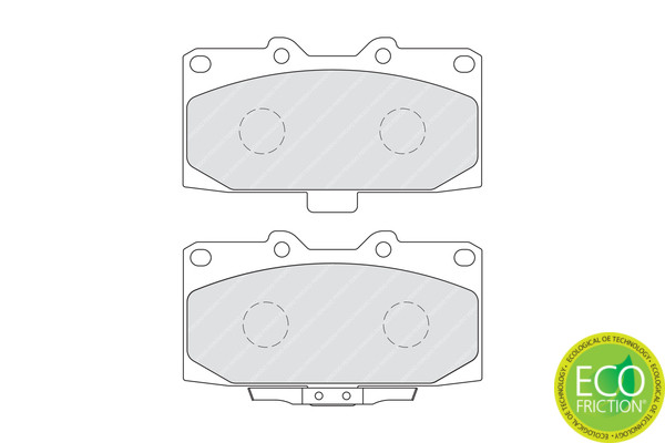 FERODO Bremsbelagsatz, Scheibenbremse