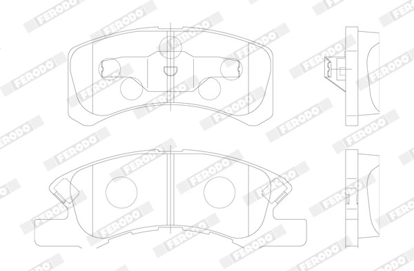 FERODO Bremsbelagsatz, Scheibenbremse
