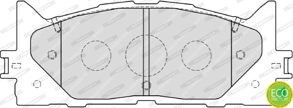 FERODO Bremsbelagsatz, Scheibenbremse