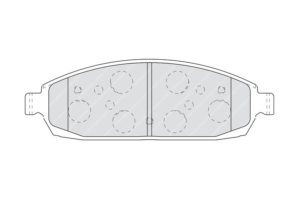 FERODO Bremsbelagsatz, Scheibenbremse
