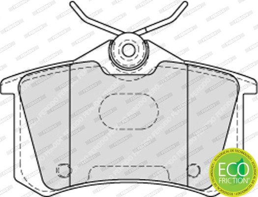 FERODO Bremsbelagsatz, Scheibenbremse