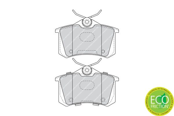 FERODO Bremsbelagsatz, Scheibenbremse
