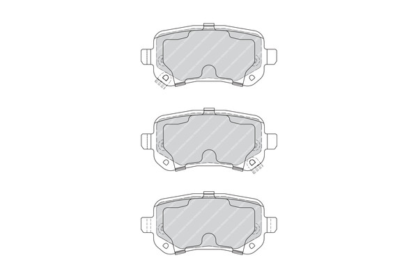 FERODO Bremsbelagsatz, Scheibenbremse