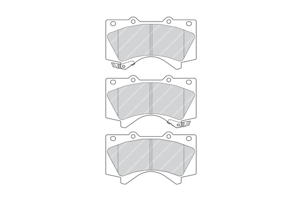 FERODO Bremsbelagsatz, Scheibenbremse