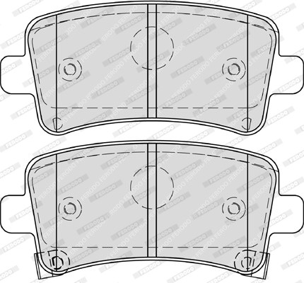 FERODO Bremsbelagsatz, Scheibenbremse