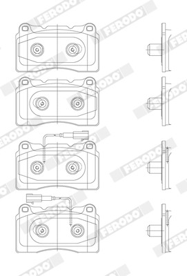 FERODO Bremsbelagsatz, Scheibenbremse