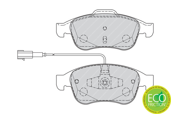 FERODO Bremsbelagsatz, Scheibenbremse
