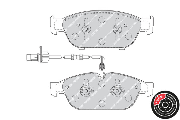 FERODO Bremsbelagsatz, Scheibenbremse