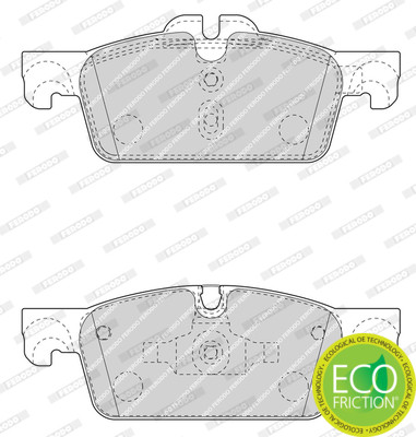 FERODO Bremsbelagsatz, Scheibenbremse