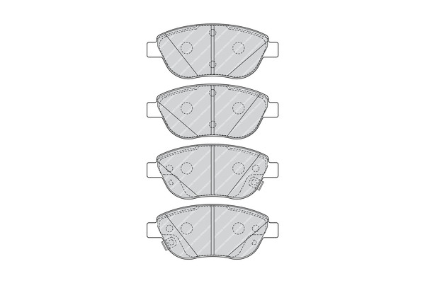FERODO Bremsbelagsatz, Scheibenbremse