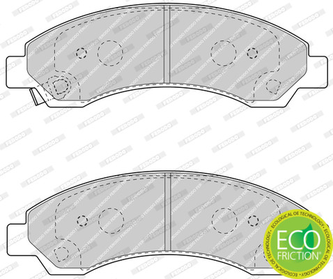 FERODO Bremsbelagsatz, Scheibenbremse