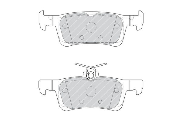 FERODO Bremsbelagsatz, Scheibenbremse