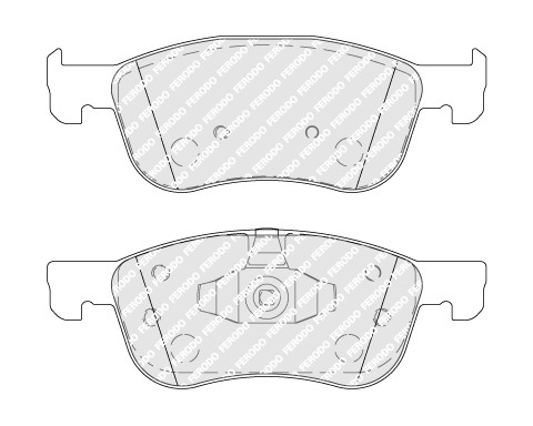 FERODO Bremsbelagsatz, Scheibenbremse
