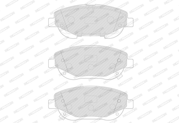 FERODO Bremsbelagsatz, Scheibenbremse