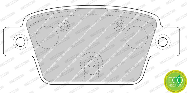 FERODO Bremsbelagsatz, Scheibenbremse