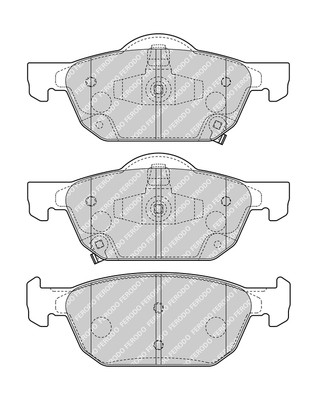 FERODO Bremsbelagsatz, Scheibenbremse