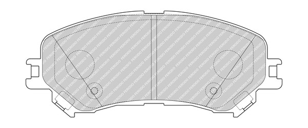 FERODO Bremsbelagsatz, Scheibenbremse