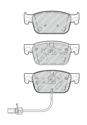 FERODO Bremsbelagsatz, Scheibenbremse