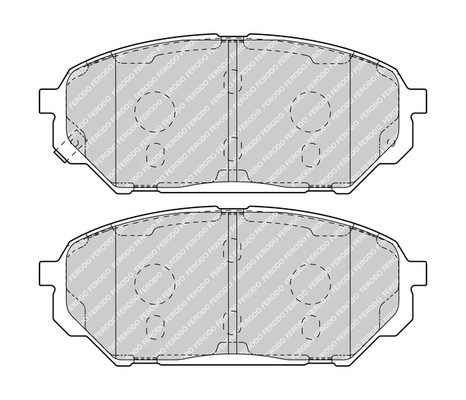 FERODO Bremsbelagsatz, Scheibenbremse