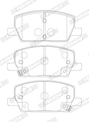 FERODO Bremsbelagsatz, Scheibenbremse