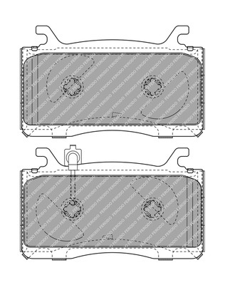 FERODO Bremsbelagsatz, Scheibenbremse