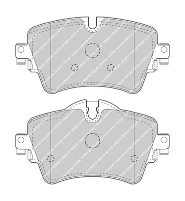 FERODO Bremsbelagsatz, Scheibenbremse