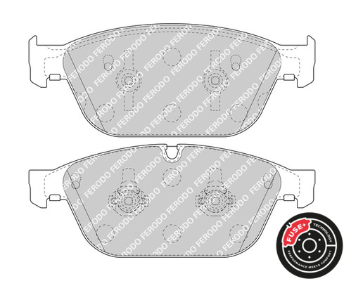 FERODO Bremsbelagsatz, Scheibenbremse