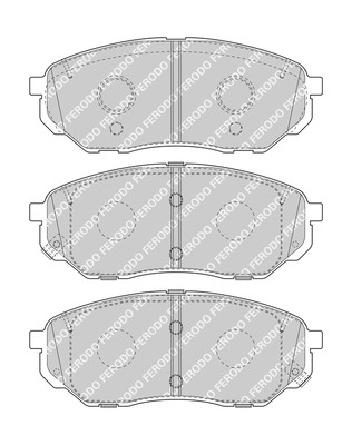 FERODO Bremsbelagsatz, Scheibenbremse