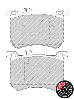 FERODO Bremsbelagsatz, Scheibenbremse