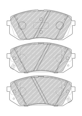 FERODO Bremsbelagsatz, Scheibenbremse