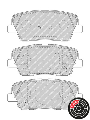 FERODO Bremsbelagsatz, Scheibenbremse