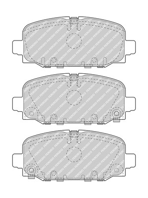 FERODO Bremsbelagsatz, Scheibenbremse
