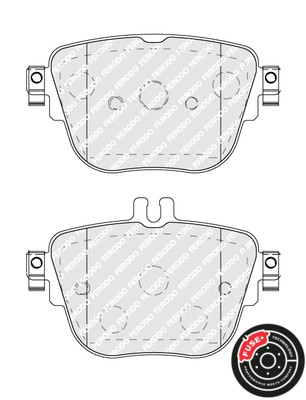 FERODO Bremsbelagsatz, Scheibenbremse