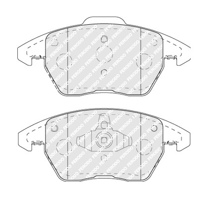 FERODO Bremsbelagsatz, Scheibenbremse
