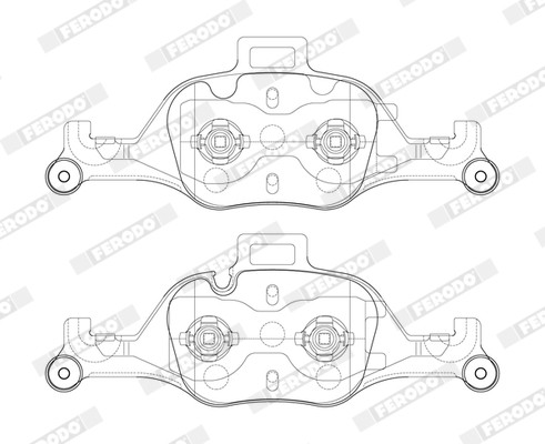 FERODO Bremsbelagsatz, Scheibenbremse