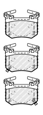 FERODO Bremsbelagsatz, Scheibenbremse