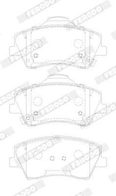 FERODO Bremsbelagsatz, Scheibenbremse