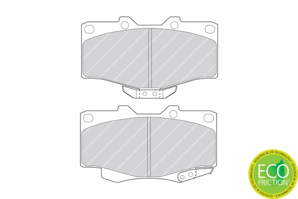 FERODO Bremsbelagsatz, Scheibenbremse