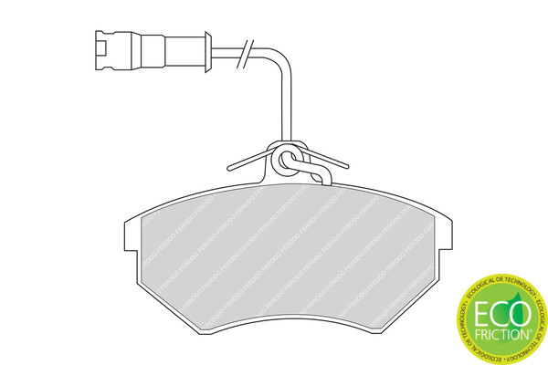 FERODO Bremsbelagsatz, Scheibenbremse
