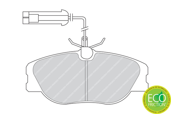 FERODO Bremsbelagsatz, Scheibenbremse